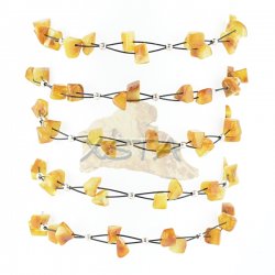 Wholesale Baltic amber bracelet with wire